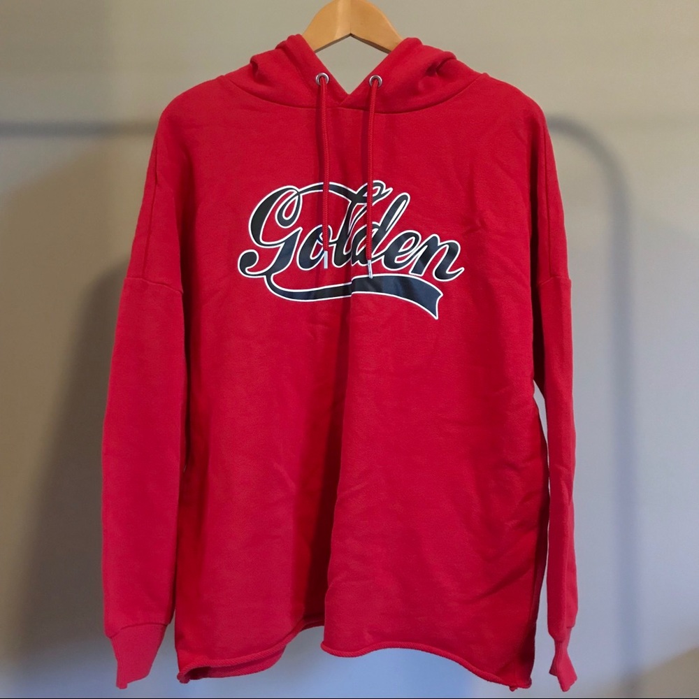 “Golden” Red Hoodie